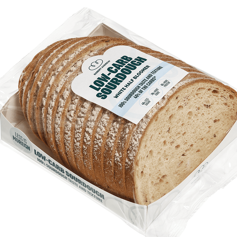 low-carb sourdough bloomer