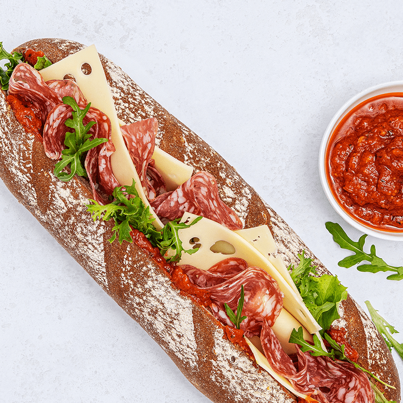 low-carb sourdough baguette