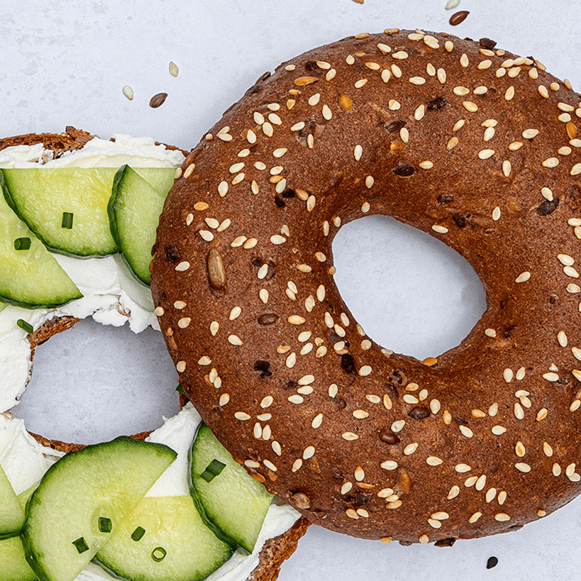low-carb sourdough bagel