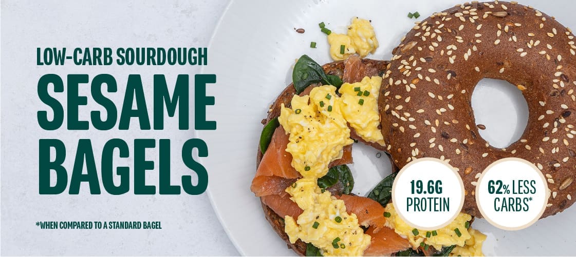 low carb sourdough bagels